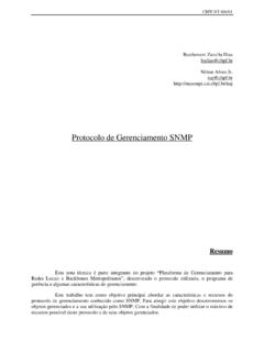 Protocolo de Gerenciamento SNMP - Rede-Rio