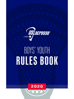 BOYS’ YOUTH RULES BOOK - US Lacrosse