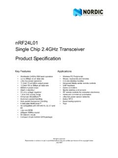 nRF24L01 Product Specification V2 - SparkFun Electronics