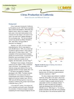 Citrus Production in California - CDFA