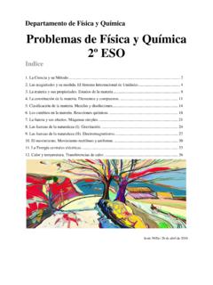 Problemas de F&#237;sica y Qu&#237;mica 2&#186; ESO