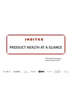 PRODUCT HEALTH AT A GLANCE - Ekoteks