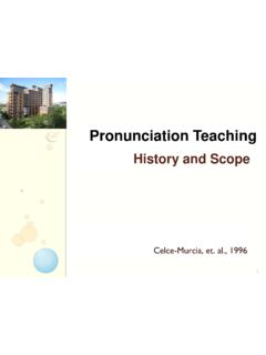 Pronunciation Teaching - NTPU