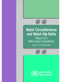 Waist Circumference and Waist-Hip Ratio