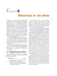 Chapter4 STRUCTURE OF THE ATOM &#169; NCERTnot to be …