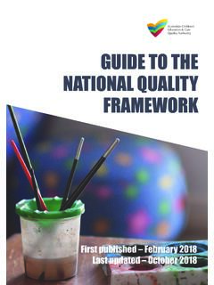 Guide to the National Quality Framework
