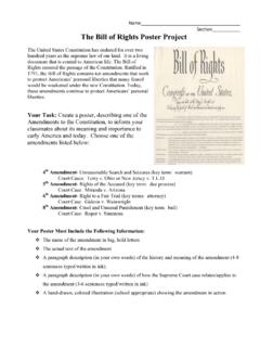 The Bill of Rights Poster Project