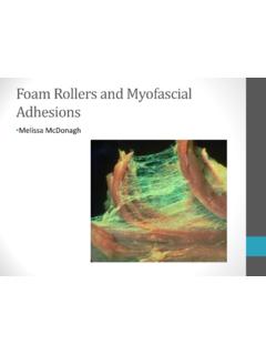 Foam Rollers and Myofascial Adhesions - MCCC