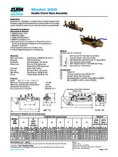 Model 350 - Backflow Parts &amp; Repair Kits