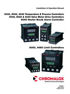 6040, 8040, 4040 Temperature &amp; Process Controllers 6040 ...
