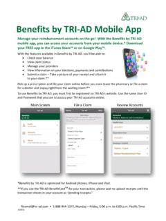 Benefits by TRI-AD Mobile App