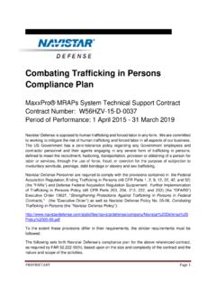 Combating Trafficking in Persons Compliance Plan