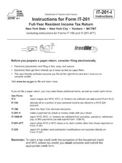 Full-Year Resident Income Tax Return