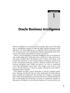 Oracle Business Intelligence - John Wiley &amp; Sons