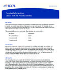 Scoring Information about TOEFL Practice Online - …