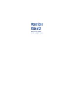 Operations Research - KSU