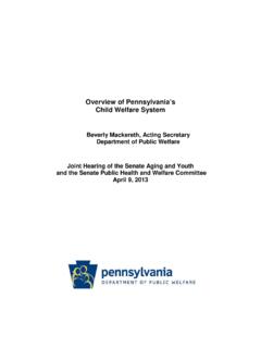 Overview of Pennsylvania’s Child Welfare System