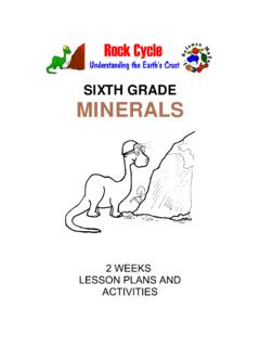 SIXTH GRADE MINERALS - msnucleus.org