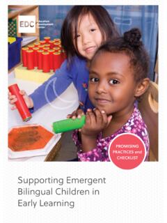Supporting Emergent Bilingual Children in Early Learning