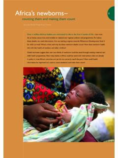 Africa’s newborns– 1 - World Health Organization