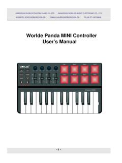 Worlde Panda MINI Controller User’s Manual