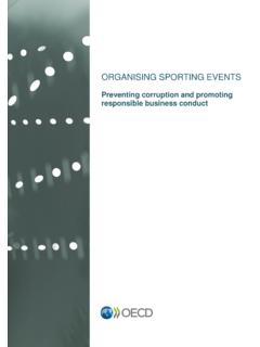 ORGANISING SPORTING EVENTS - OECD.org - OECD