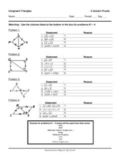 Congruent Triangles 2 Column Proofs - bugforteachers