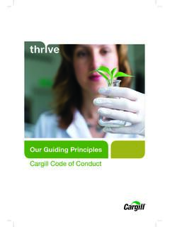 Our Guiding Principles - Cargill