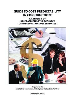 Guide to Cost PrediCtability in ConstruCtion