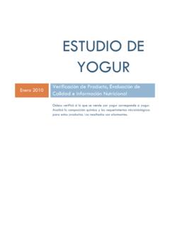 ESTUDIO DE YOGUR