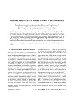 Molecular chaperones: The modular evolution ... - …