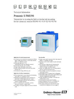 Technical Information Prosonic S FMU90 - …