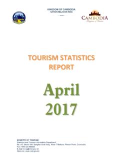 TOURISM STATISTICS REPORT April 2017