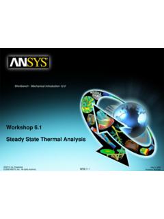 Workshop 6.1 Steady State Thermal Analysis - ttu.ee