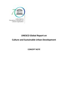 UNESCO Global Report on Culture and Sustainable Urban ...