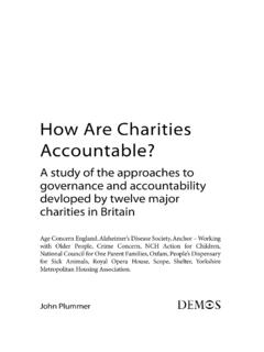 How Are Charities Accountable? - Demos
