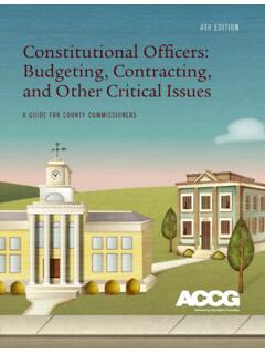 4TH EDITION Constitutional Officers: Budgeting ... - ACCG