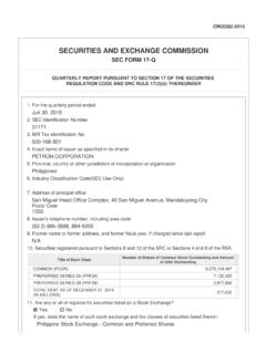 SECURITIES AND EXCHANGE COMMISSION - petron.com