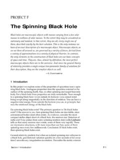 The Spinning Black Hole - Edwin F. Taylor