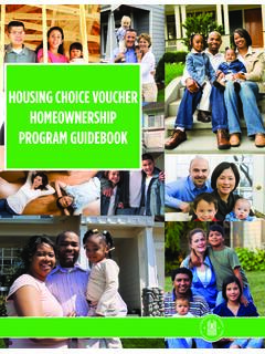 HOUSING CHOICE VOUCHER HOMEOWNERSHIP PROGRAM …