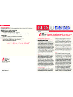 Immune Thrombocytopenic Purpura (ITP) - IHTC