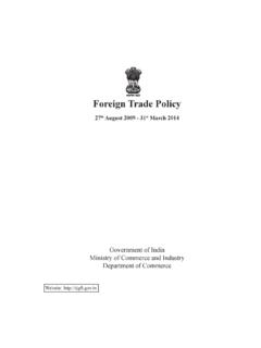 Foreign Trade Policy - dgftcom.nic.in