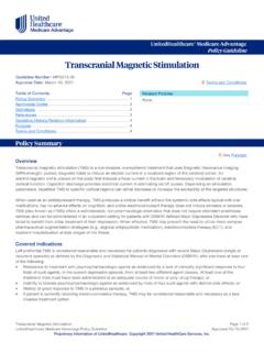 Transcranial Magnetic Stimulation - UHCprovider.com