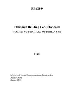 Ethiopian Building Code Standard