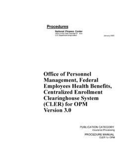 Office of Personnel Management, Federal Employees Health ...