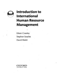 Introduction to International Human Resource …