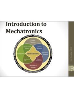 Introduction to Mechatronics - Rajagiri School of ...