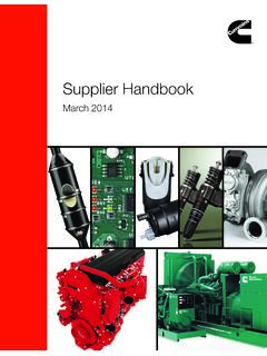 Supplier Handbook - Cummins Inc.