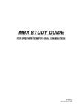 MBA Study Guide.2008 - Jacksonville State University