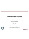 Temporary Labor Sourcing - ISM Indirect/Services …